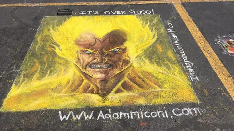 Chalk It Up North, a very large street chalk event in Northern Utah